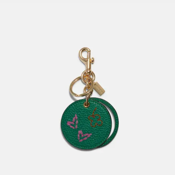 Coach mirror bag charm with Diary Embroidery - Picture 4 of 9